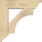 Ekena Millwork Westlake Traditional Rough Sawn Bracket w/ Offset Brace, Douglas Fir, 6"W x 20"D x 20"H BKT0604X20X20WTL01RDF - alternate 3